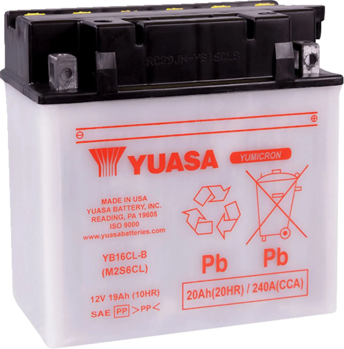 Yuasa YB16CL-B Yumicron Dry Battery for Kawasaki John Deere