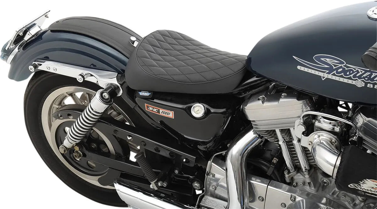 Drag Specialties Front Solo Vinyl Seat - For Harley Davidson