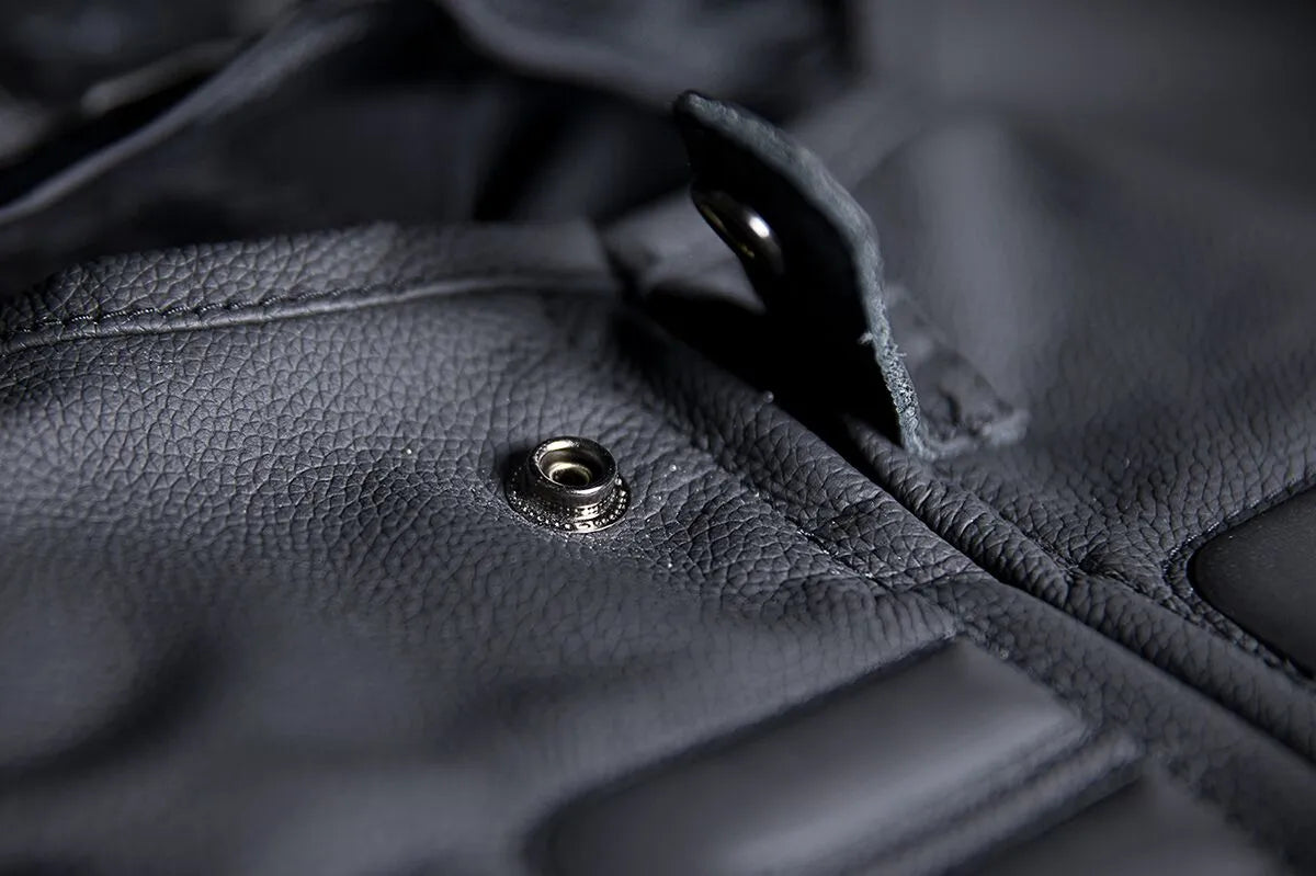 Icon Regulator™ D3o® Leather Vest - Black