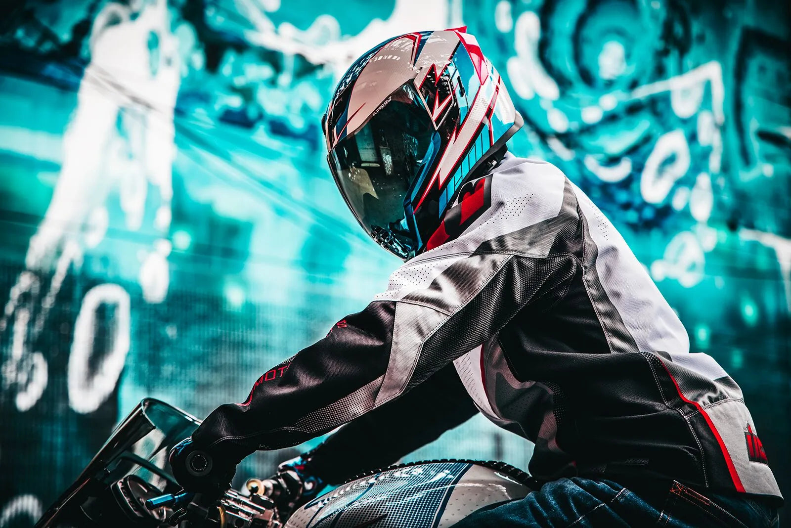 Icon Hooligan Ultrabolt Jacket - Black/Gray/Red/White