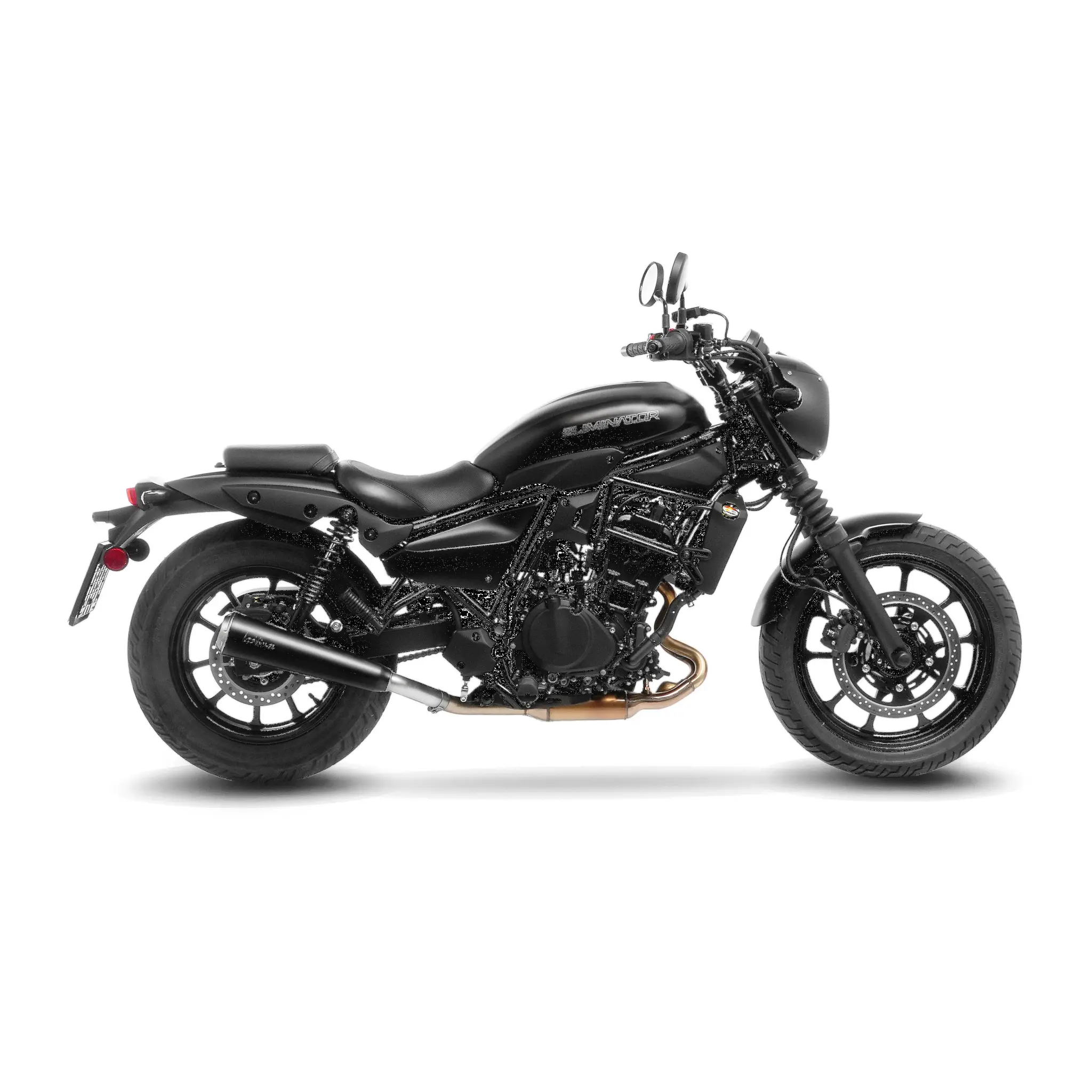 Leovince Lv Classic Racer Black Slip-on Muffler - ECE Street Legal Approved