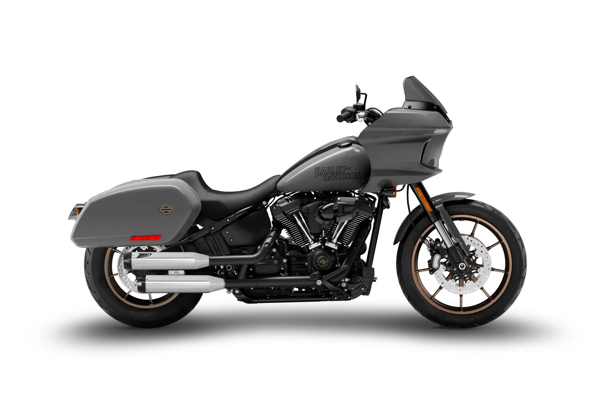 Zard Overlapped Slip-ons Muffler For Hd-softail M8 - ECE Street Legal Approved