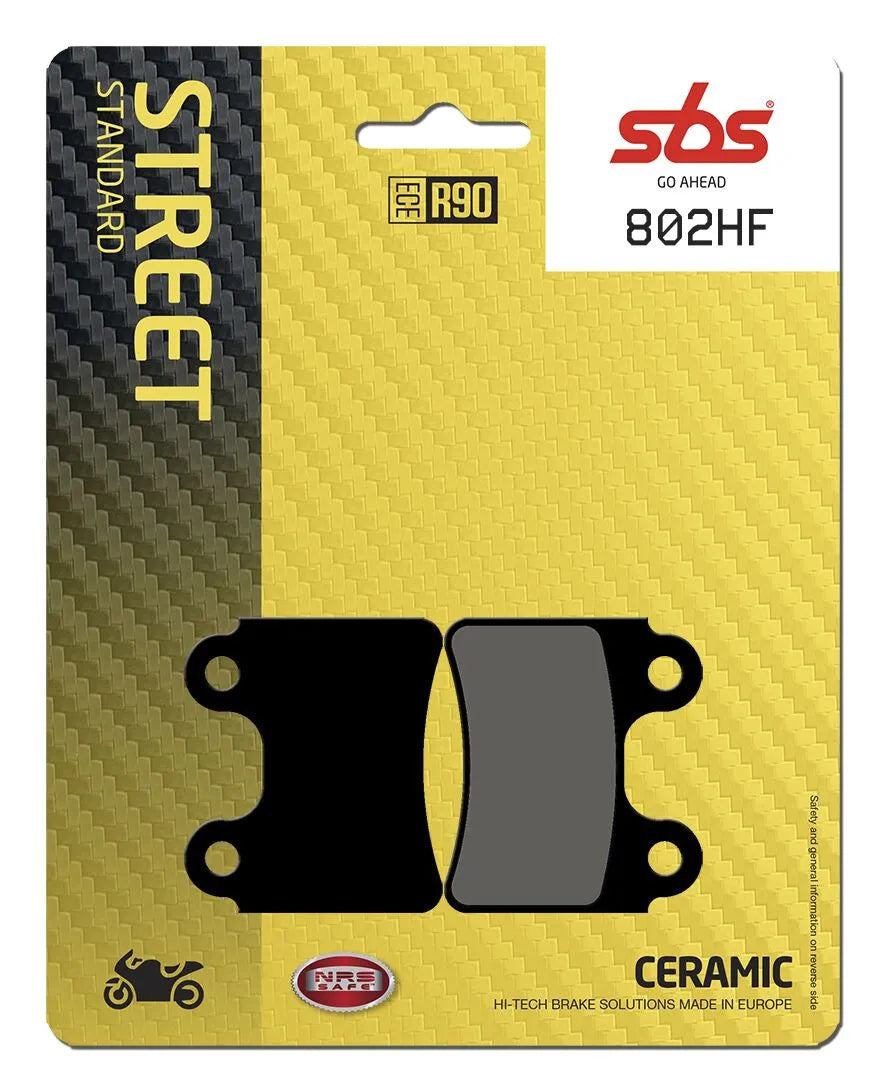 Sbs Hf Street Ceramic Organic Brake Pads - Front & Rear
