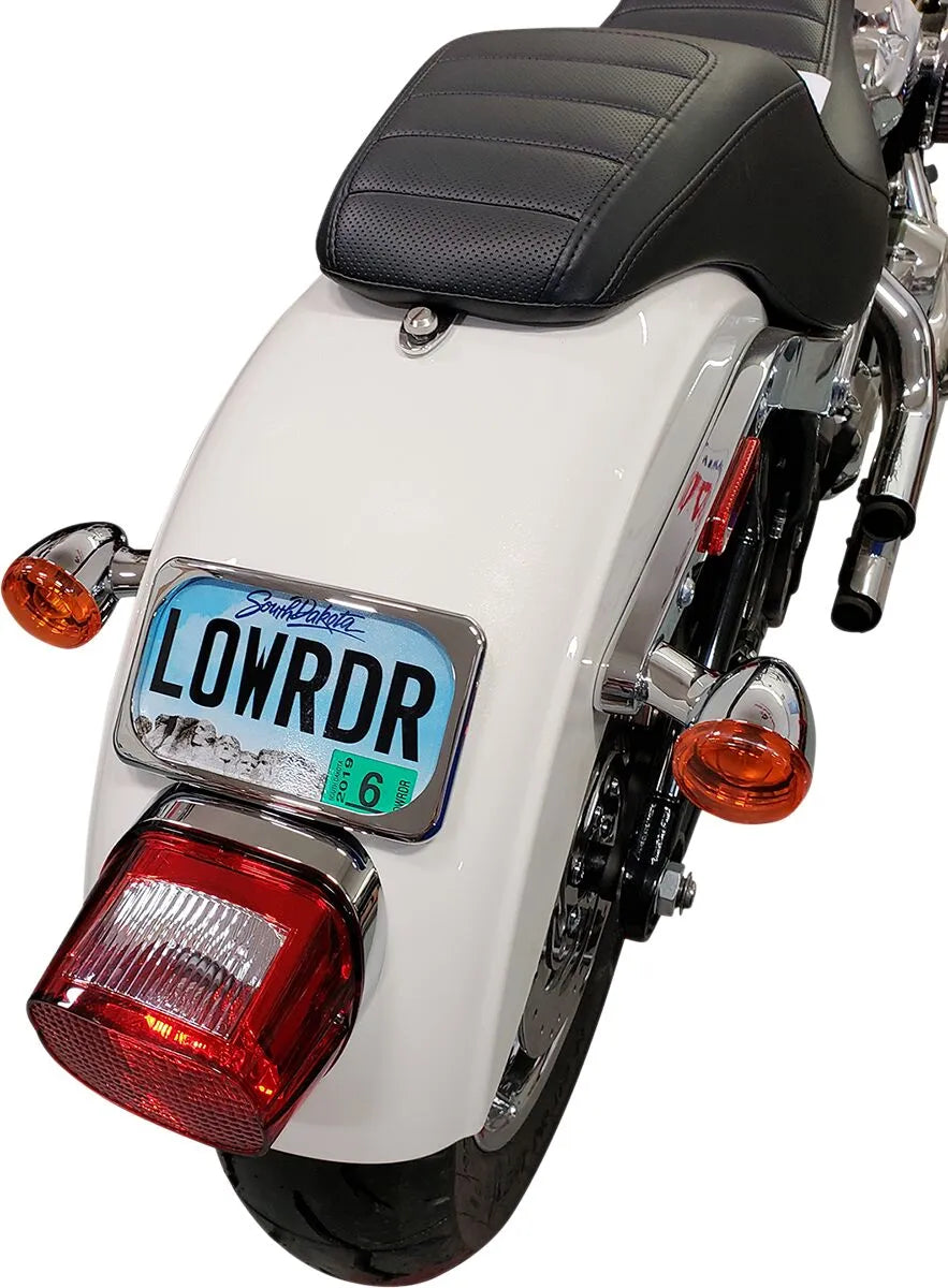 Drag Specialties Radius License Plate Mount For 8"+ Fenders