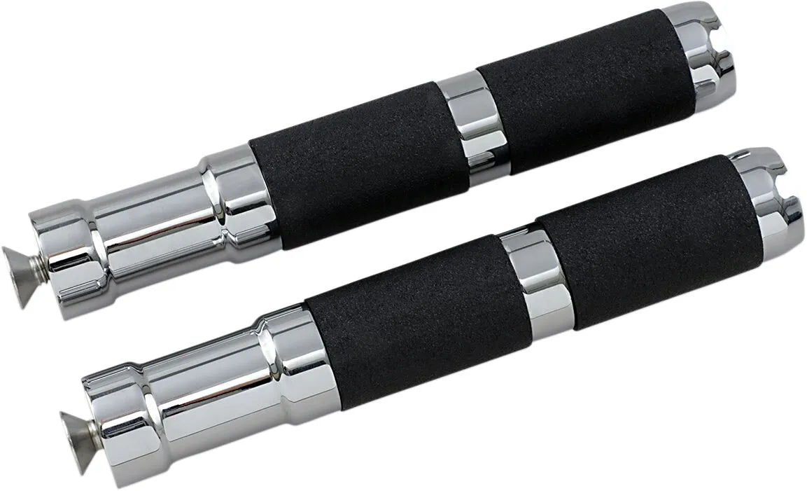 Accutronix Foot Pegs - Chrome & Black