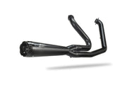 Zard 2:1 Full Exhaust System For H-d Softails (Black) - ECE Street Legal & Approved - ECE Street Legal Approved
