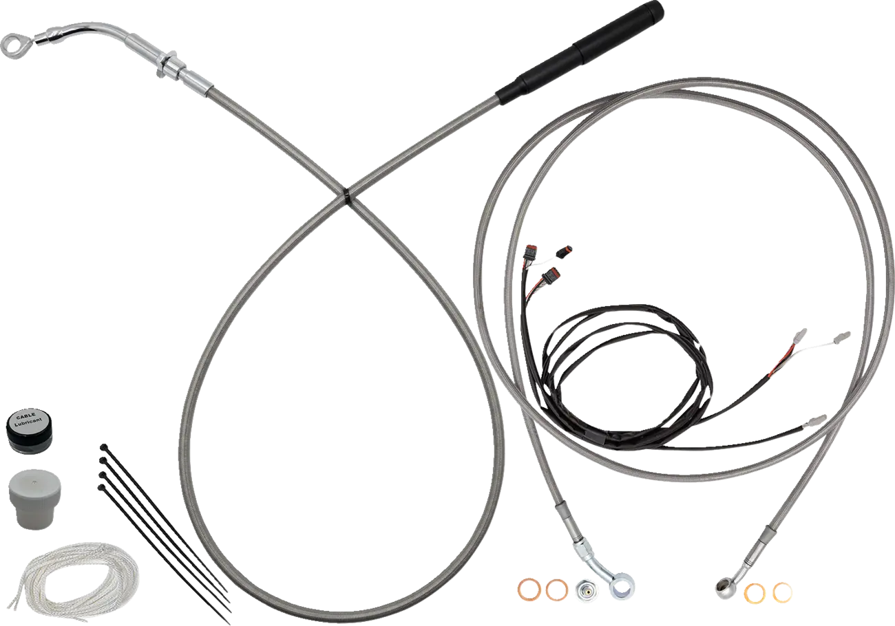 Fat Baggers Inc. EZ Install Handlebar Cable Kit for Ape Hangers