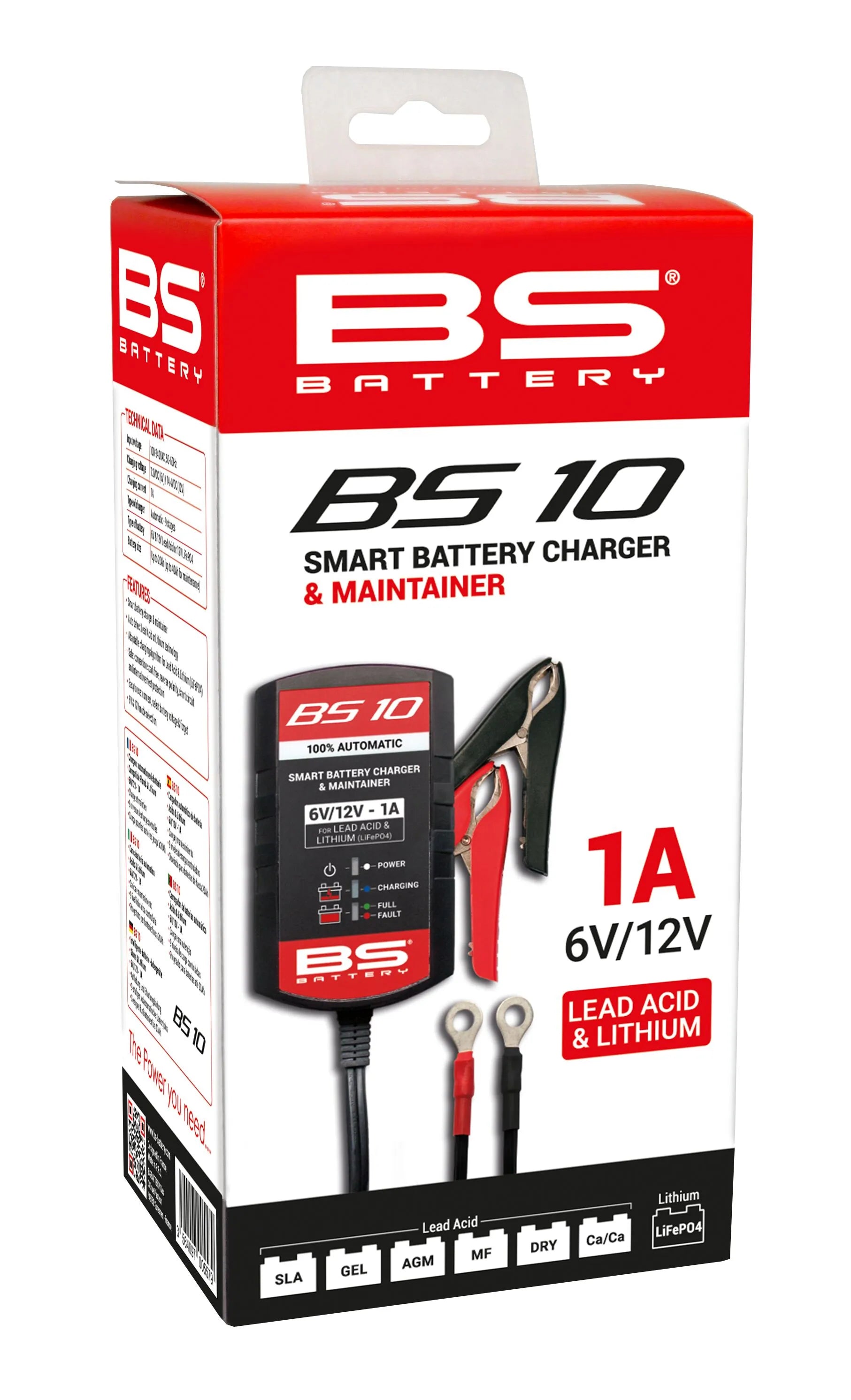 Bs Battery Smart Charger & Maintainer