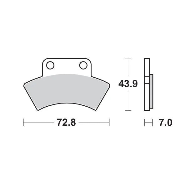 Moto-master Nitro Atv Brake Pads - Sintered Metal - Rear