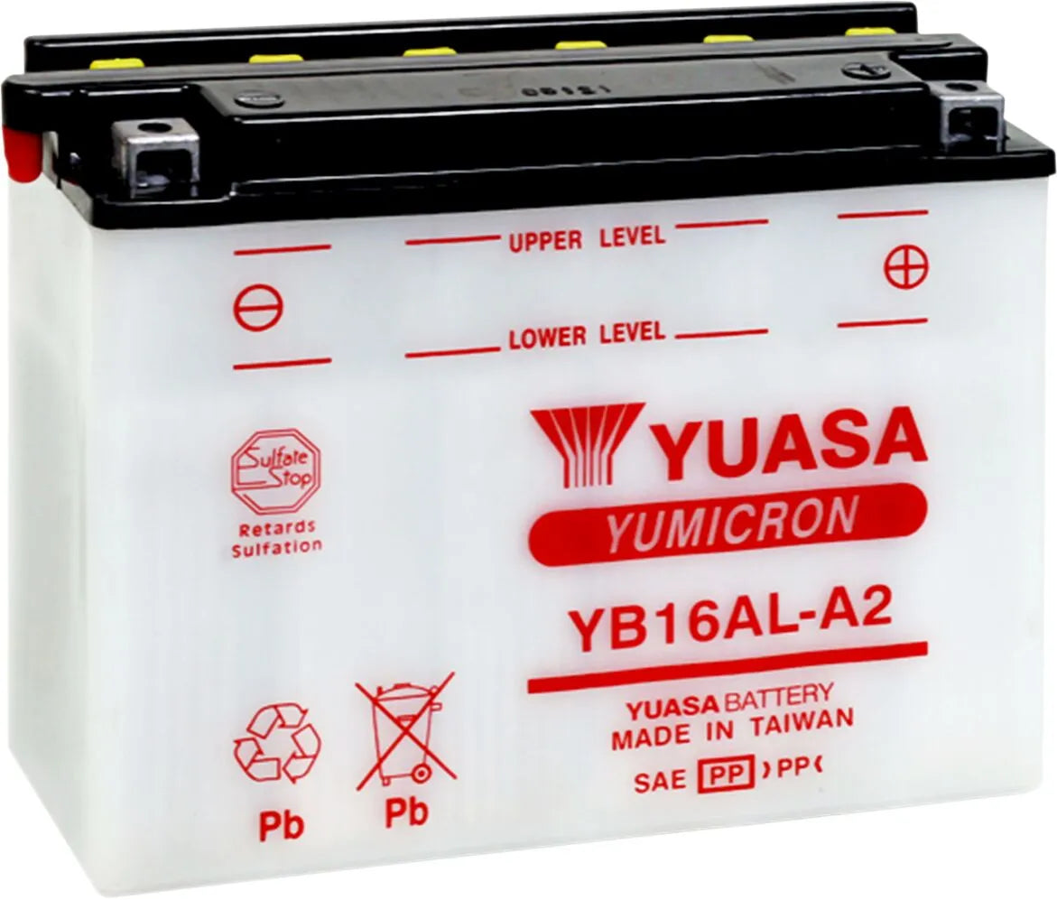 Yuasa Yumicron YB16AL-A2 Dry Battery for Yamaha Ducati 1981-2007