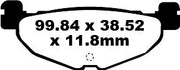 Ebc Sfa Series Organic Scooter Brake Pads - Rear