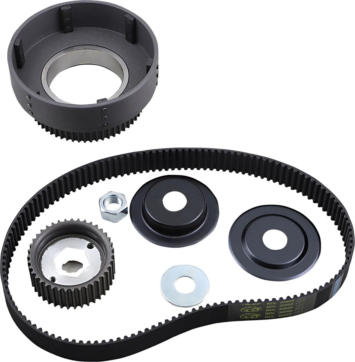 Belt Drives Ltd. Belt Drive Kit for '55-'64 Splined Engine Shaft