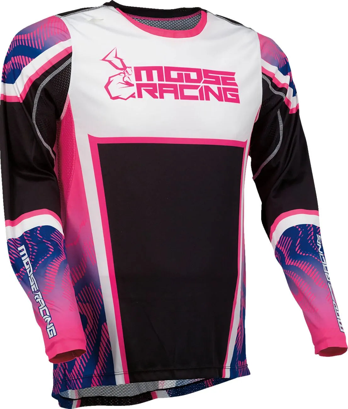 Moose Offroad Agroid Jersey - Black, Pink, Purple, White