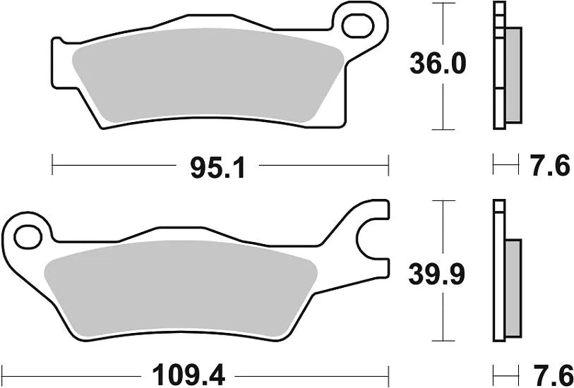 Sbs Rsi Offroad Racing Sintered Brake Pads - Front & Rear