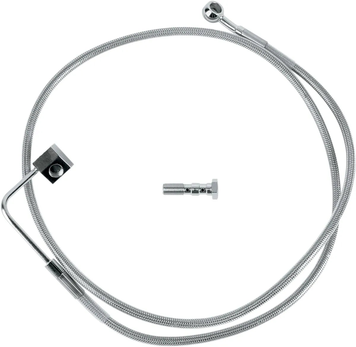 Drag Specialties Stainless Steel Brake Line Kit - Rear