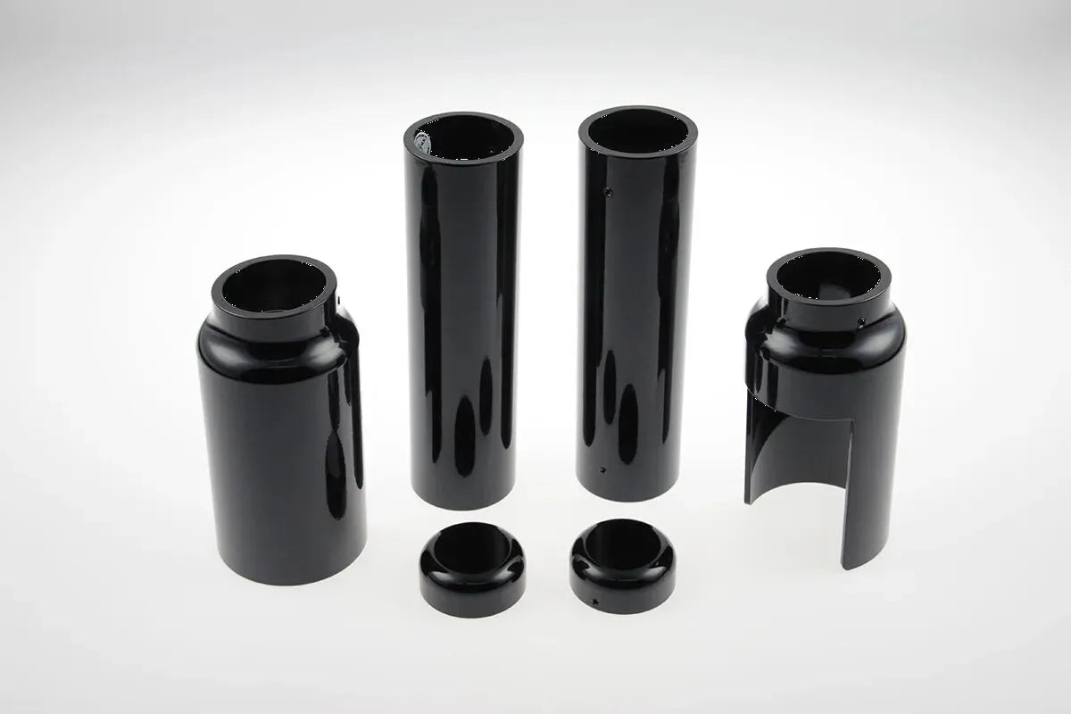 Cult Werk Fork Covers - Gloss Black Aluminum