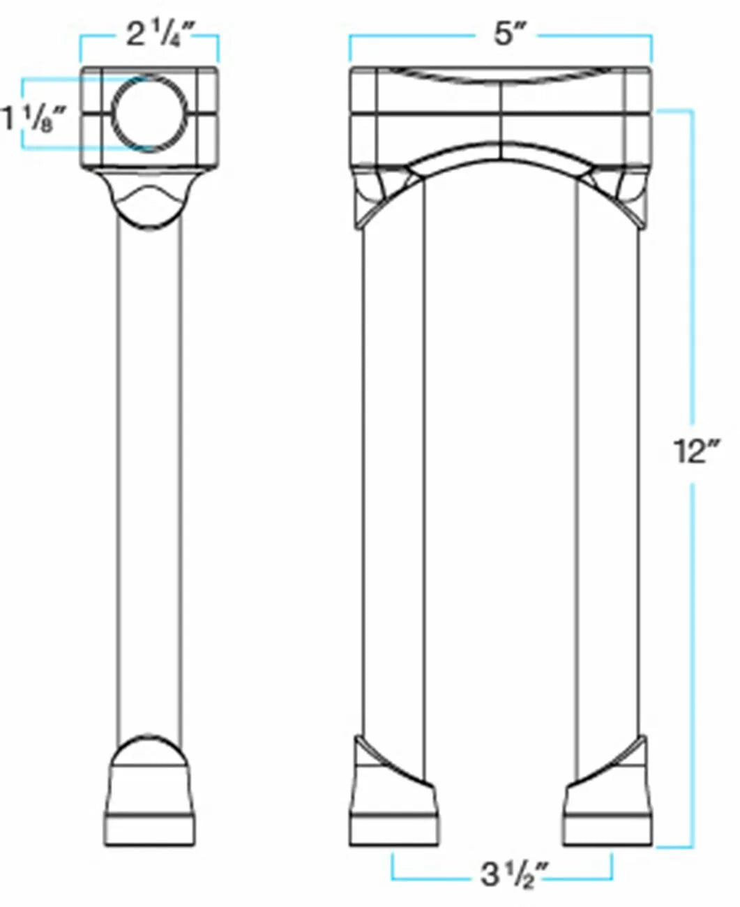 Biltwell Murdock 12" O/s Risers