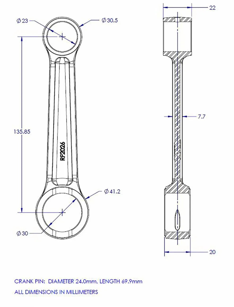 Vintco Connecting Rod Kit