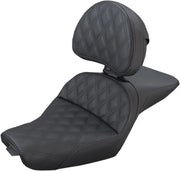 Saddlemen Explorer Seat - Lattice Stitch - For Harley Davidson