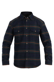 John Doe Vintage Motoshirt Jacket For Men - Green/Navy/Orange