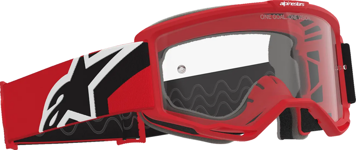 Alpinestars Vision OTG Goggle Red/Black/White/Clear
