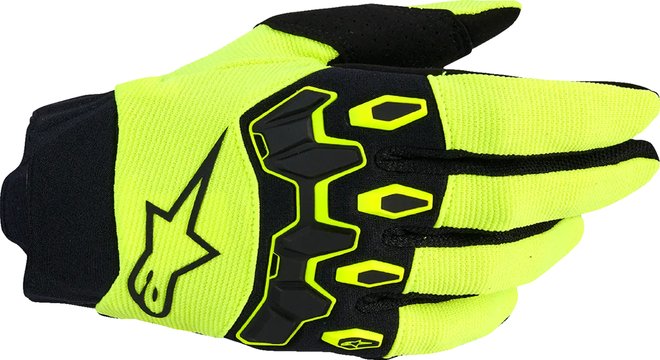 Alpinestars Full Bore V2 Mx Gloves - Black/Fluorescent Yellow