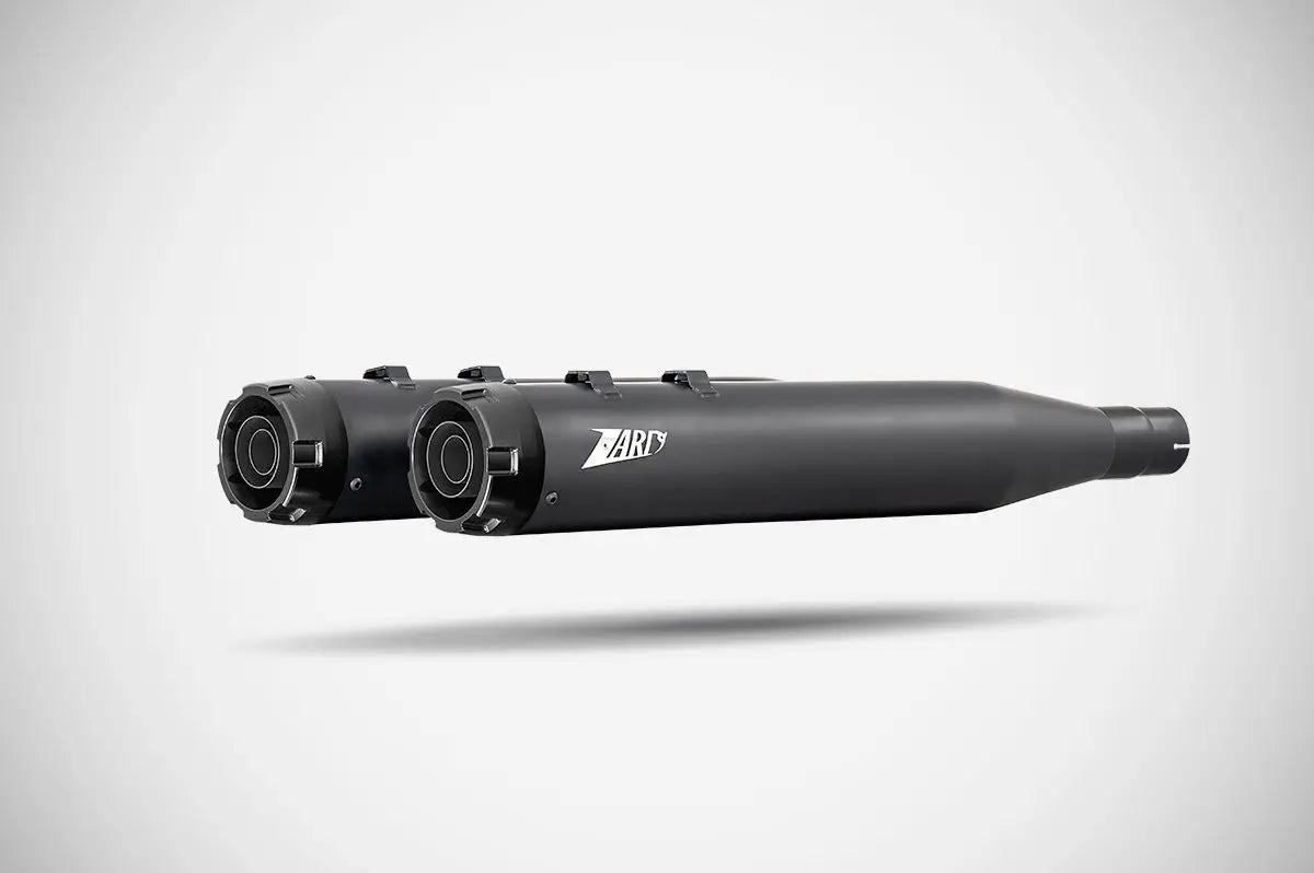Zard 4.33" Slip-ons Flat Muffler For Hd-touring E3 - ECE Street Legal Approved