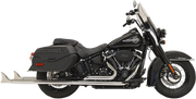 Bassani Xhaust Fishtail True Dual Exhaust System Chrome
