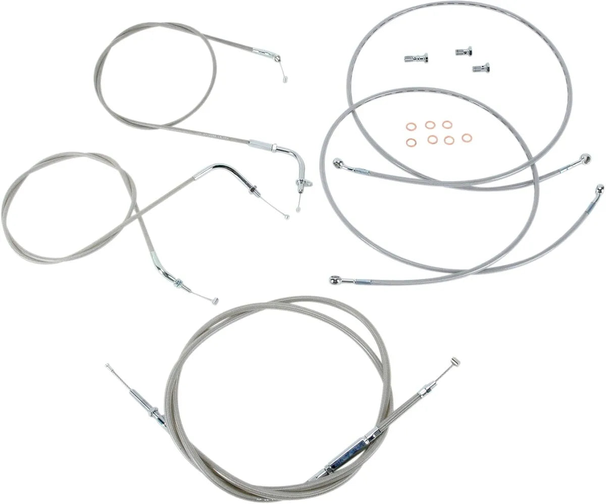 BARON Stainless Handlebar Cable/Line Kit for 18"-20" Handlebars
