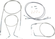 BARON Stainless Cable/Line Kit for 15"-17" Handlebars