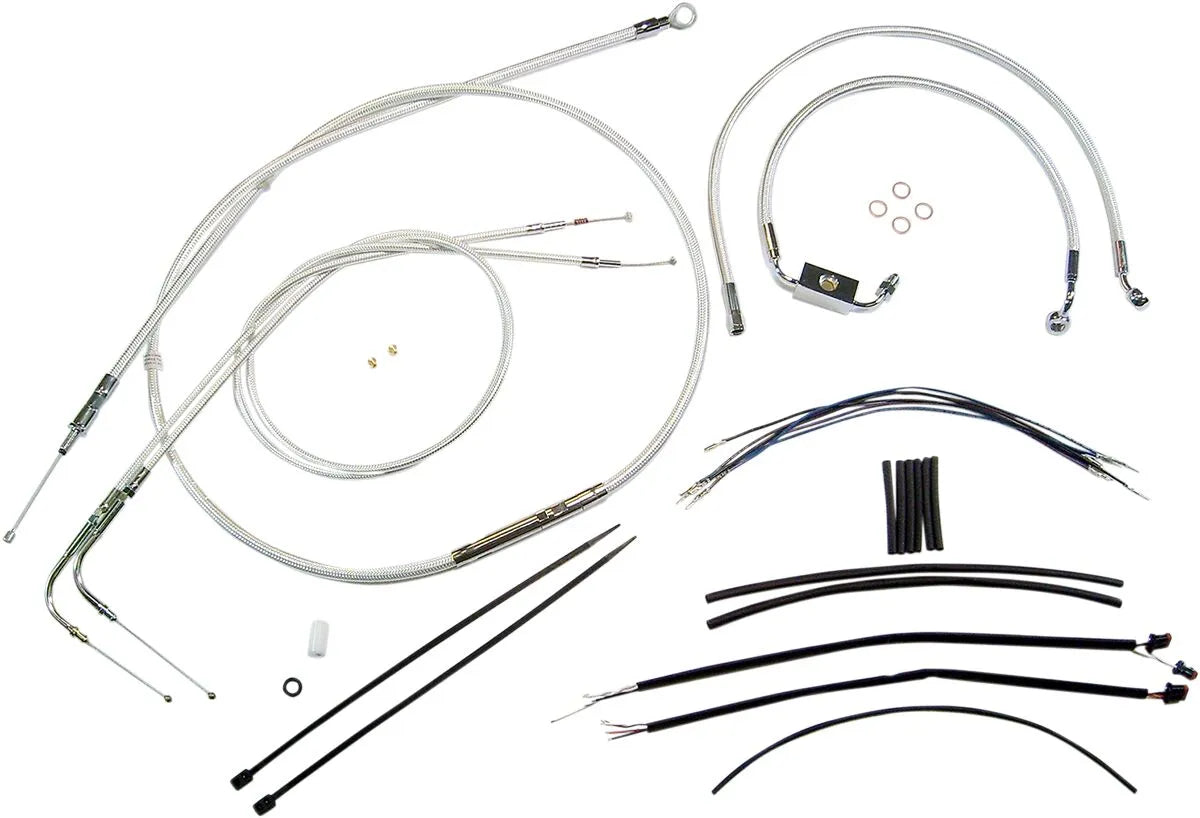 Sterling Chromite II ABS Handlebar Kit 15"-17" Ape Hanger Dyna