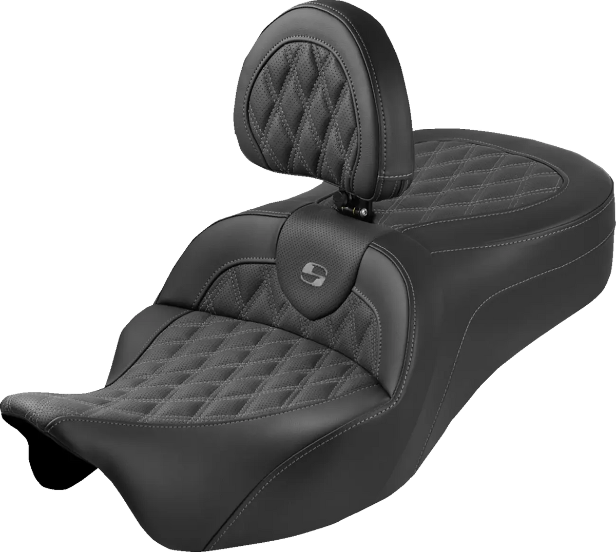 Saddlemen Roadsofa King Seat Black Saddlehyde for Harley-Davidson