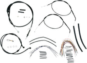BURLY BRAND Black Vinyl Cable/Line Kit for 14" Ape Hangers