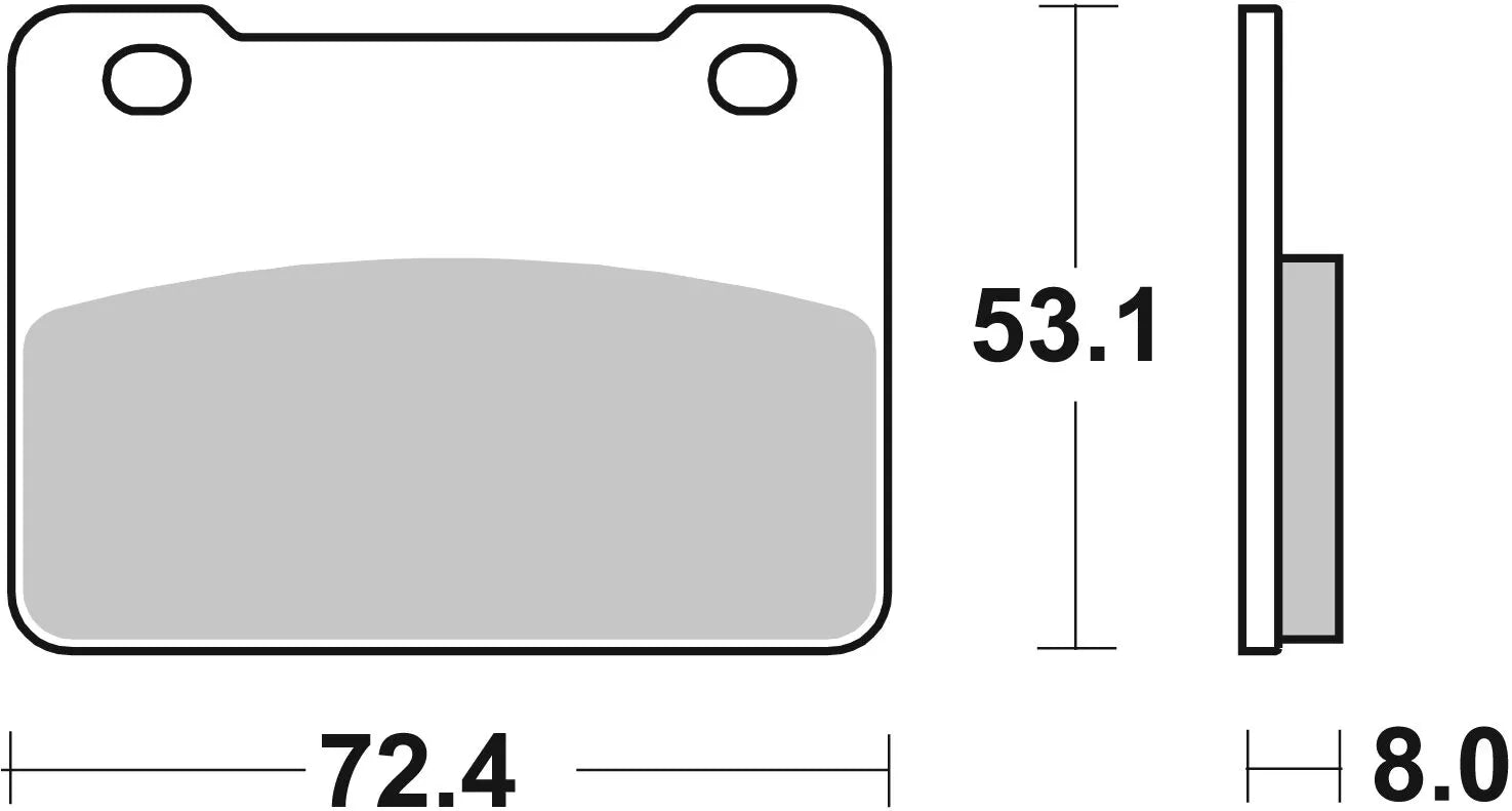 Sbs Ms Scooter Maxi Sintered Brake Pads - Front
