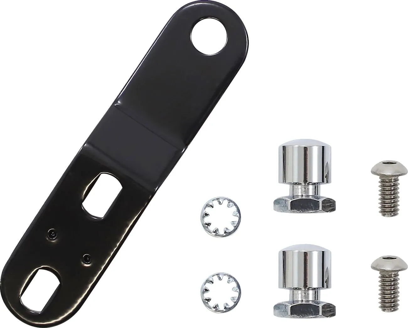 Le Pera Bare Bones Pillion Pad - Black Vinyl - For Harley Davidson