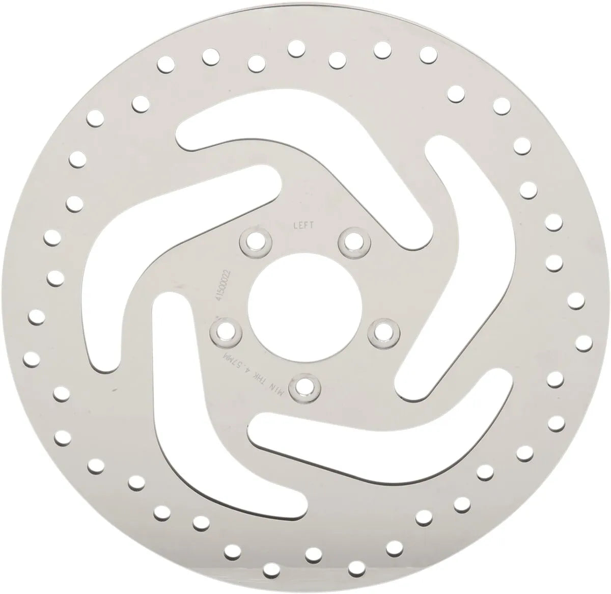 Drag Specialties Polished Drilled Brake Rotor 300mm - Front