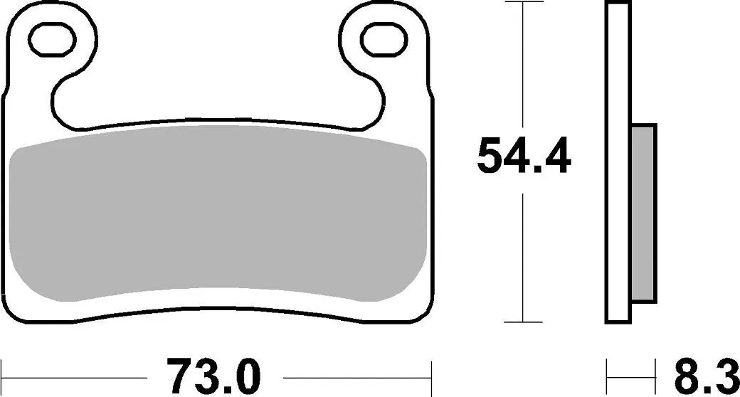 Sbs Ds Racing Dual Sintered Brake Pads - Front