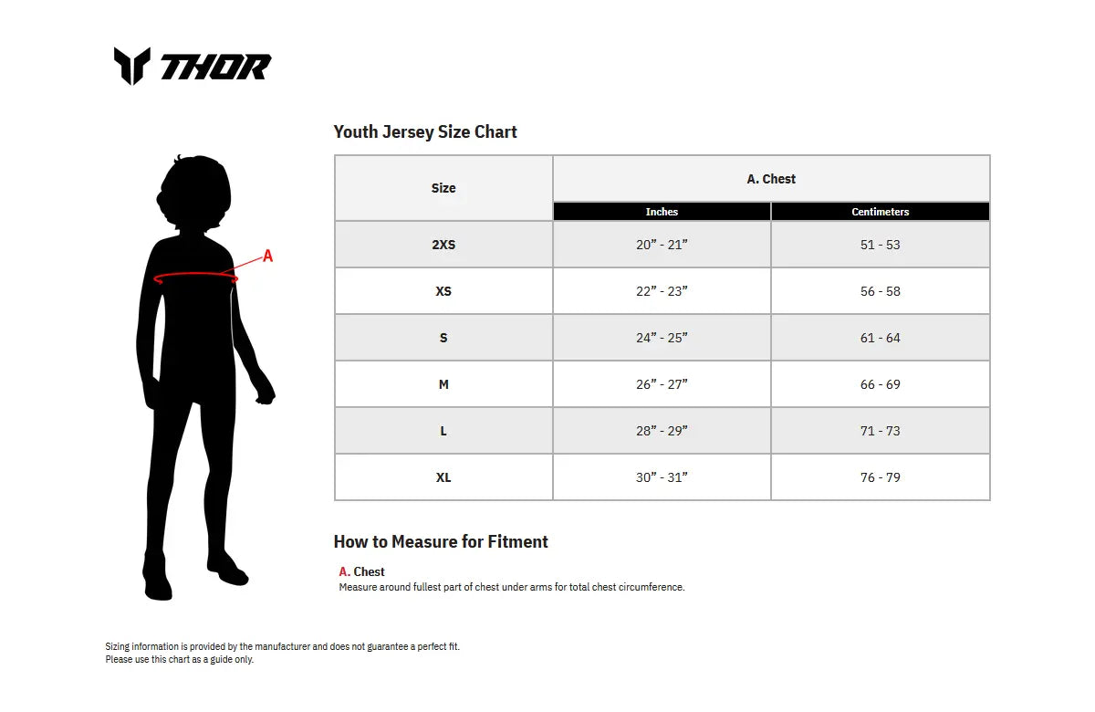 Thor Launchmode Shockie Youth Jersey Acid Fuchsia