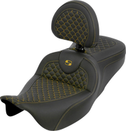 Saddlemen RoadSofa Dragon Scale Stitch Seat with Driver Backrest