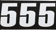 Moose Offroad Vinyl Race Numbers 4-1/2" White