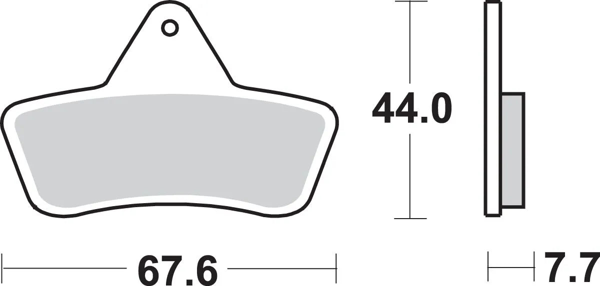 Sbs Ats All-terrain Sintered Brake Pads - Rear