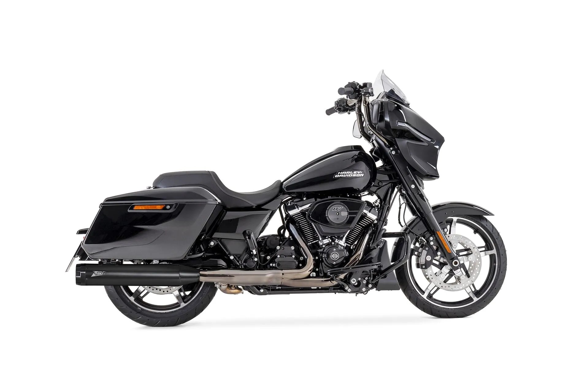 Zard 4.5" Slip-on Mufflers For Harley-davidson Touring - ECE Street Legal Approved