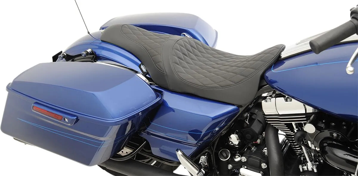 Drag Specialties Caballero 2-up Seat - For Harley Davidson