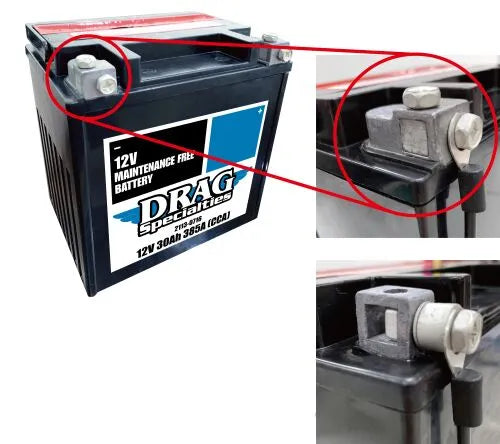 Drag Specialties Maintenance Free Battery