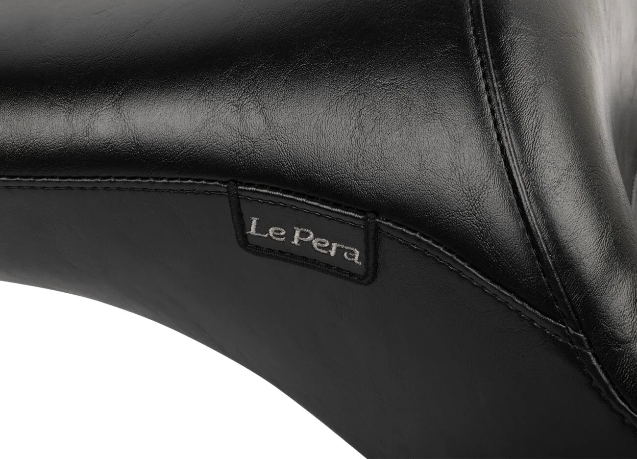 Le Pera Maverick Seat - Black Vinyl - For Harley Davidson