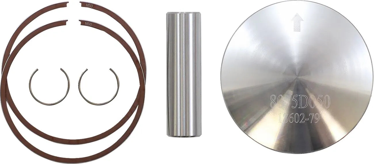 Wossner Piston Kit - 2-stroke, 64.50mm Bore