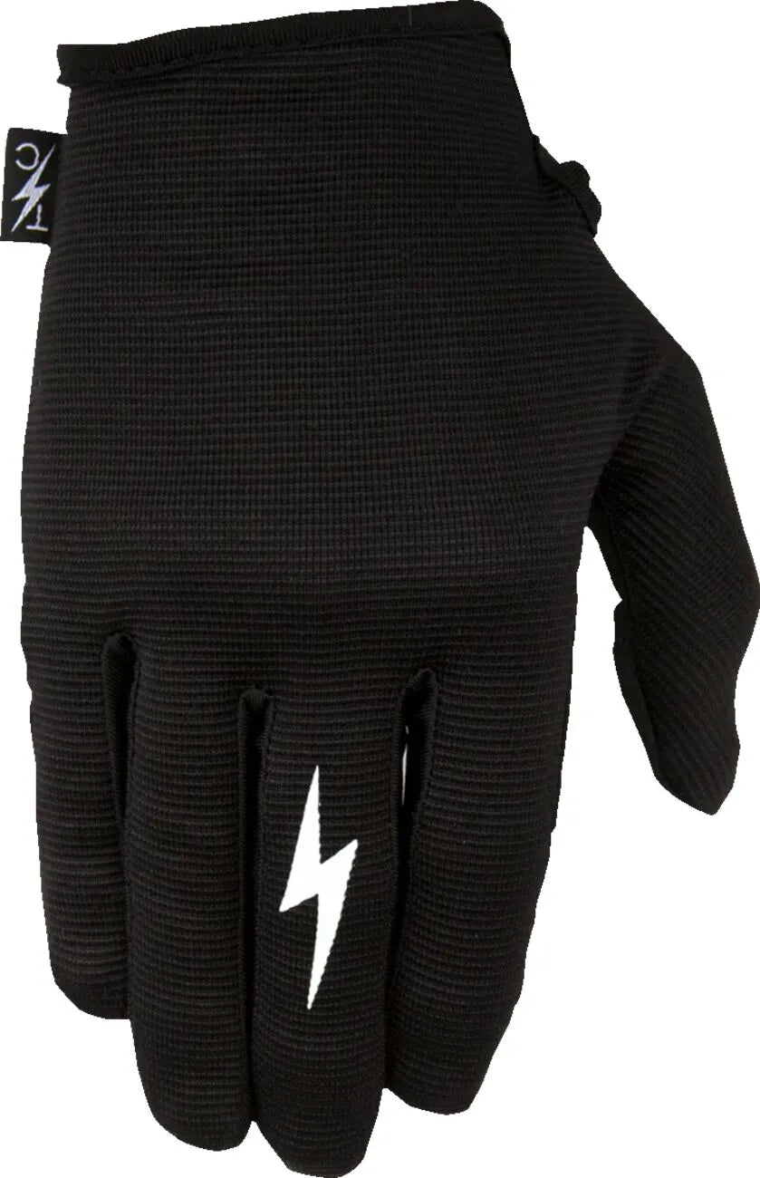 Thrashin Supply Co. Stealth Leather Palm Gloves - Black