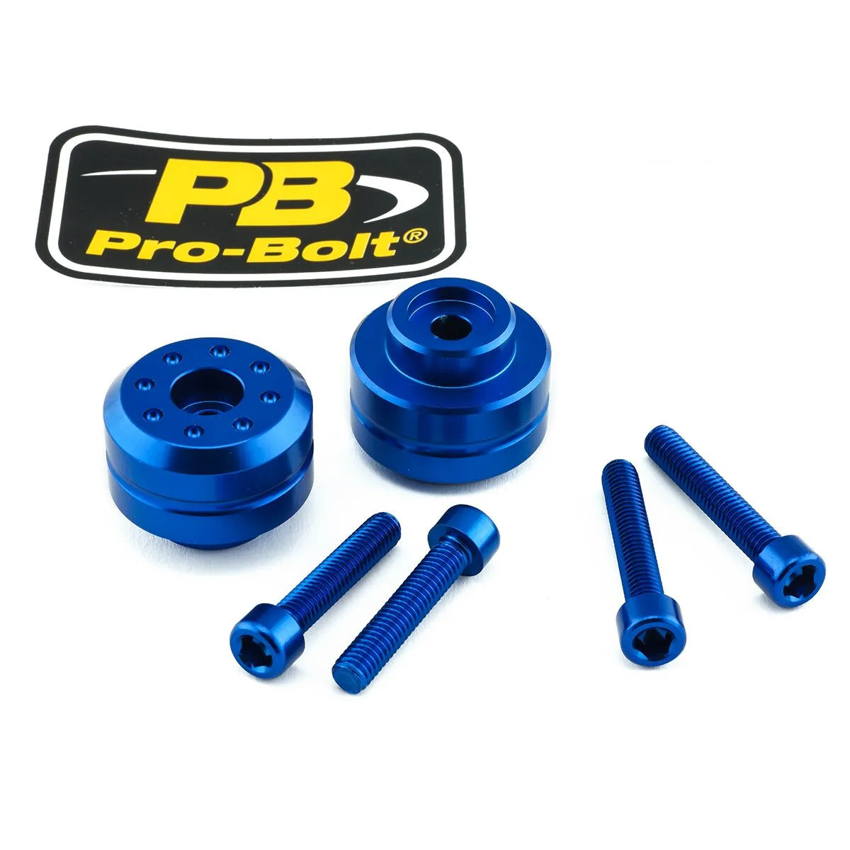 Pro Bolt Aluminium Bar Ends - Blue