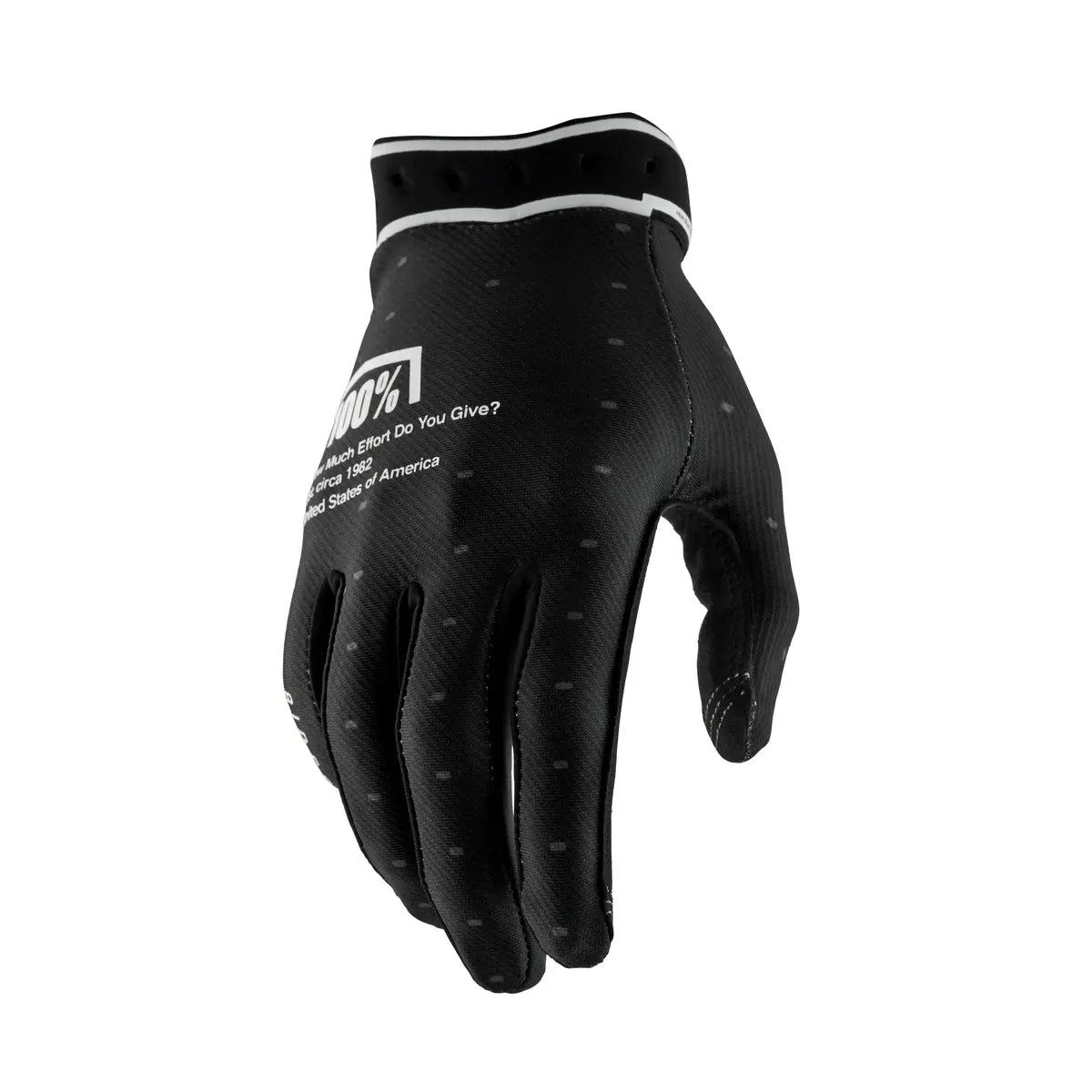 100% Ridefit Glove - Black