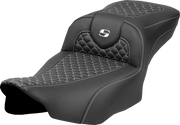 Saddlemen Roadsofa™ Seat - Dragon Scale Stitch - For Harley Davidson